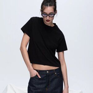 ATM Classic Jersey Short Sleeve Boy Tee Black | Size M | NWT